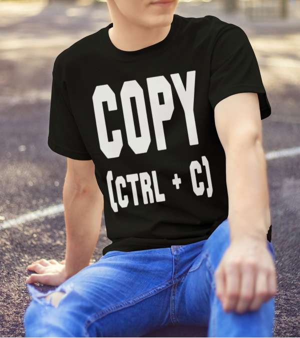 Best Funny Birthday Dad Papa From Sons Copy Ctrl + C 76 T-Shirt