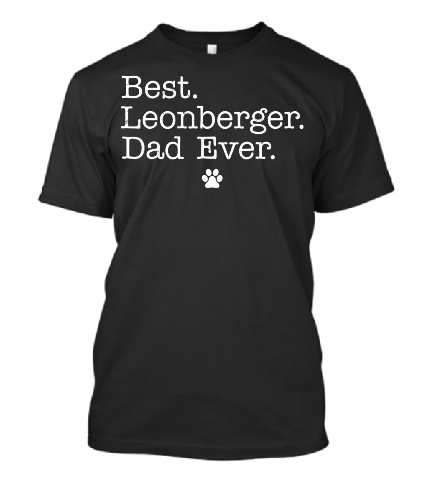 Best Leonberger Dad Ever Paw Prints T-Shirt