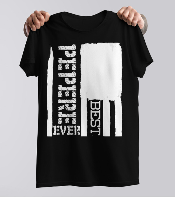 Best Pepere Ever Distressed Flag T-Shirt