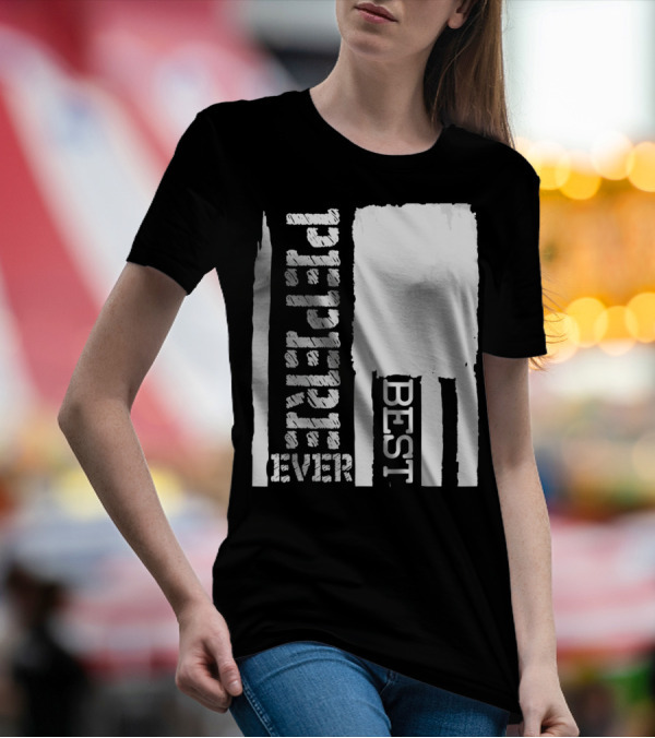 Best Pepere Ever Distressed Flag T-Shirt
