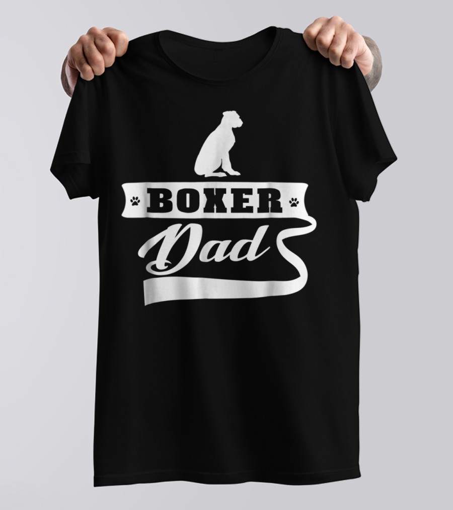 Boxer Dad Dog Mens Animal T-Shirt