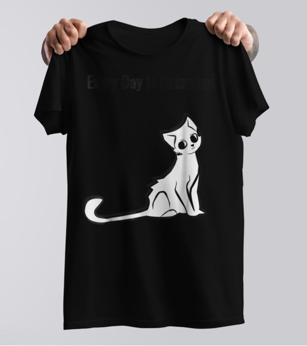 Every Day Is Caturday Cat Lover Cat Mom Dad T-Shirt