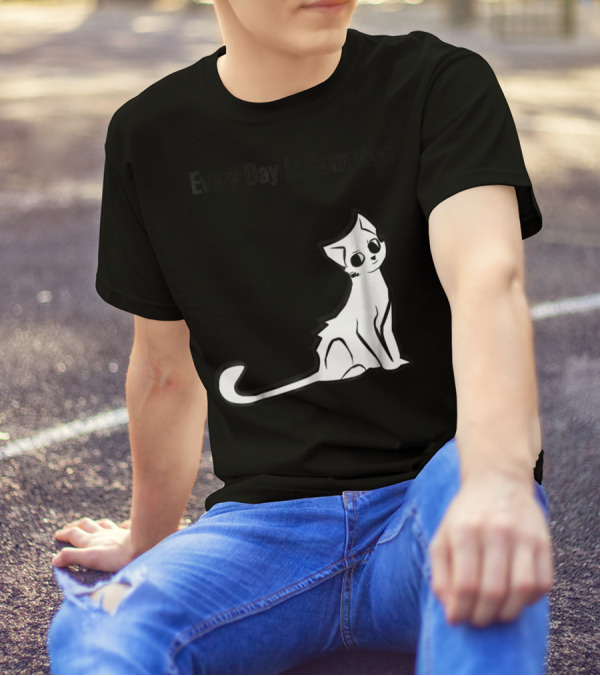 Every Day Is Caturday Cat Lover Cat Mom Dad T-Shirt