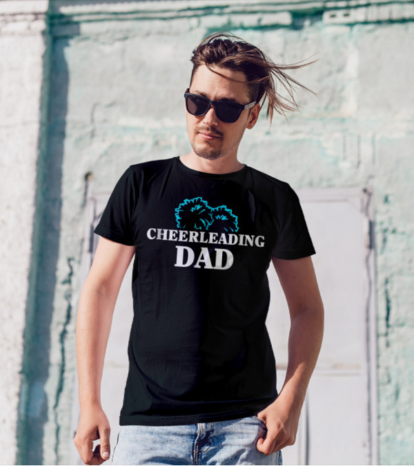 Cheerleading Dad Pom Pom Enthusiast T-Shirt