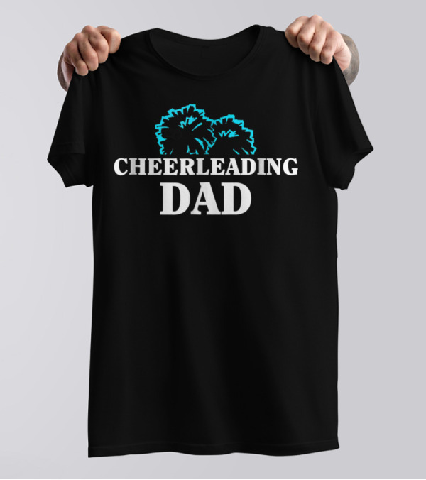 Cheerleading Dad Pom Pom Enthusiast T-Shirt