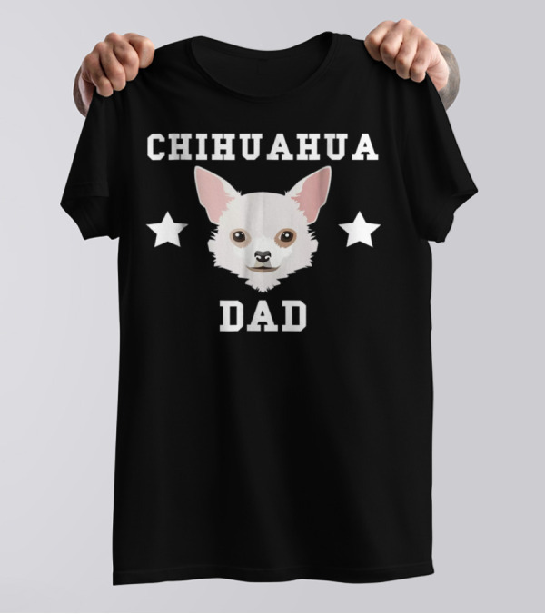 Chihuahua Dad Dog Owner Stars Womens Premium T-Shirt