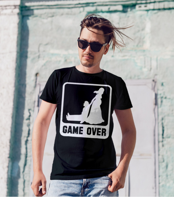 Game Over Wedding Humor T-Shirt