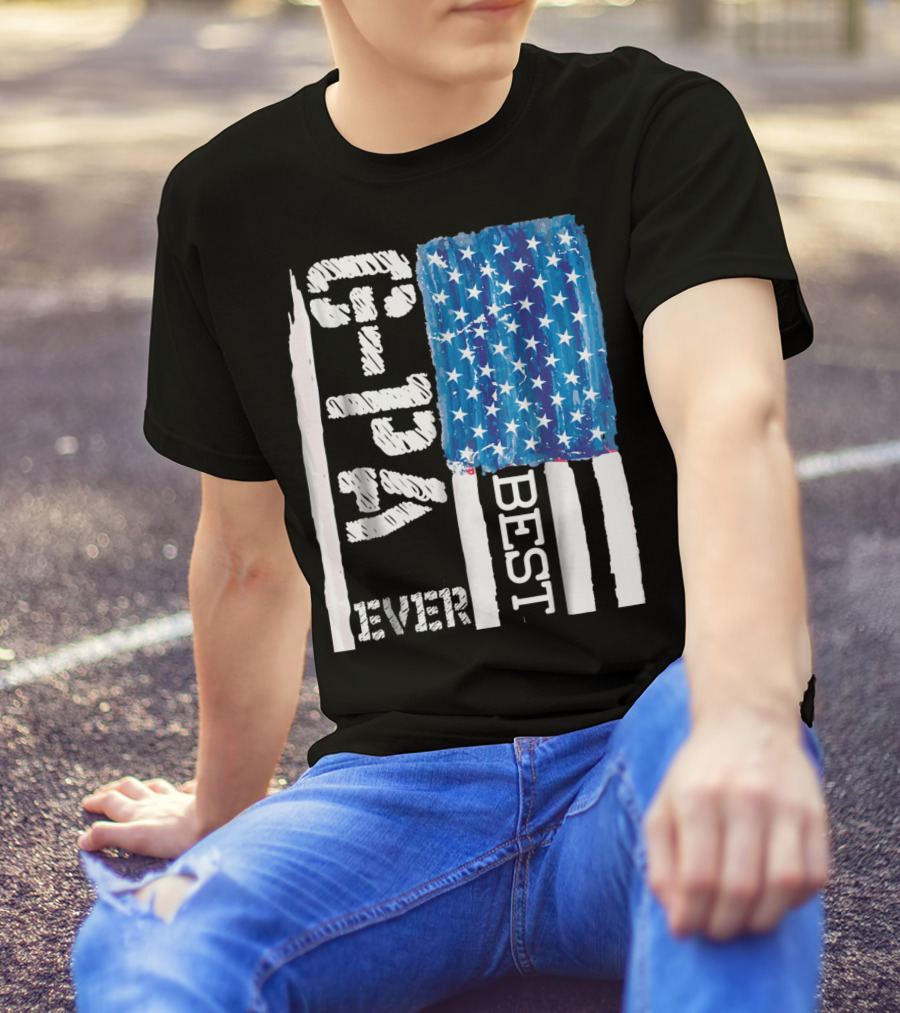 Best GPa Ever Distressed American Flag Best T-Shirt
