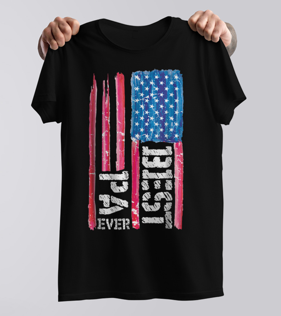 Best Pa Ever Distressed American Flag 93 T-Shirt