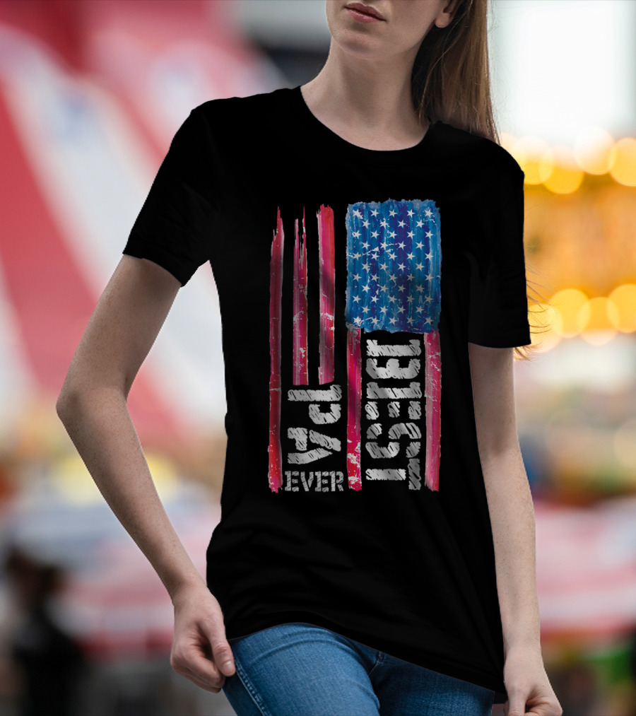 Best Pa Ever Distressed American Flag 93 T-Shirt