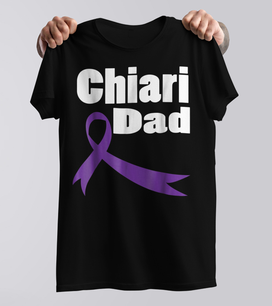 Chiari Malformation Dad Awareness Purple T-Shirt