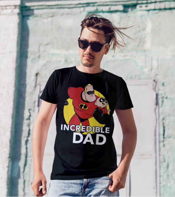 Disney Pixar Incredibles 2 Incredible Dad Jack Jack And Dad T-Shirt