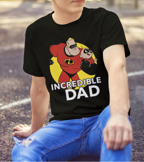 Disney Pixar Incredibles 2 Incredible Dad Jack Jack And Dad T-Shirt