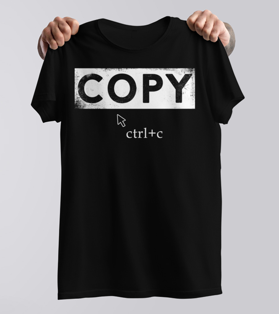 Copy Ctrl+C Dad And Son Keyboard Shortcut T-Shirt