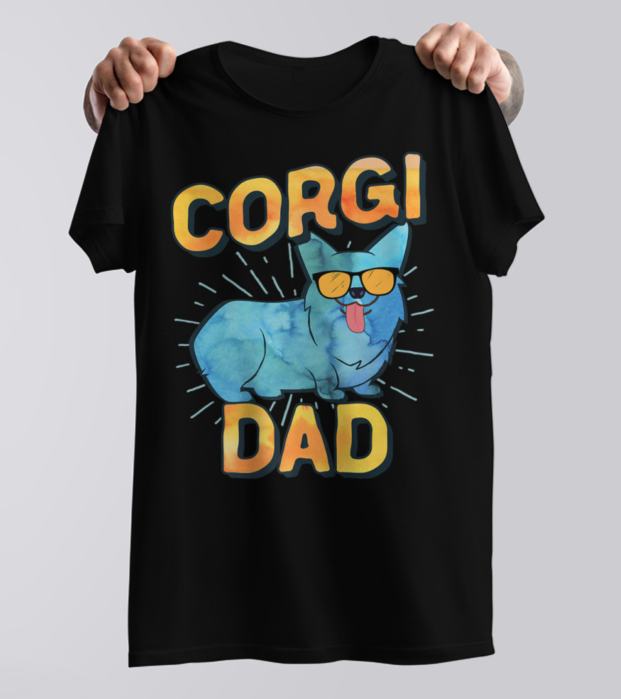 Corgi Dad Men Pembroke Welsh Corgi Sunglasses 85 T-Shirt
