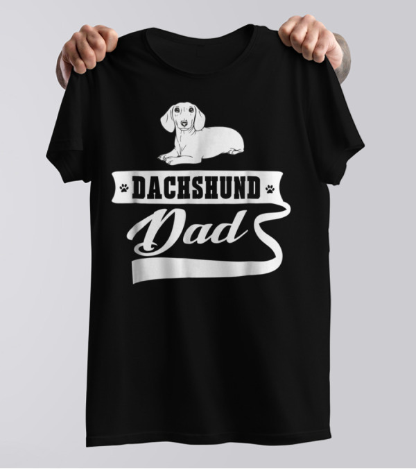 Dachshund Dad Dog Mens Animal Dogs Dachshund Dad T-Shirt