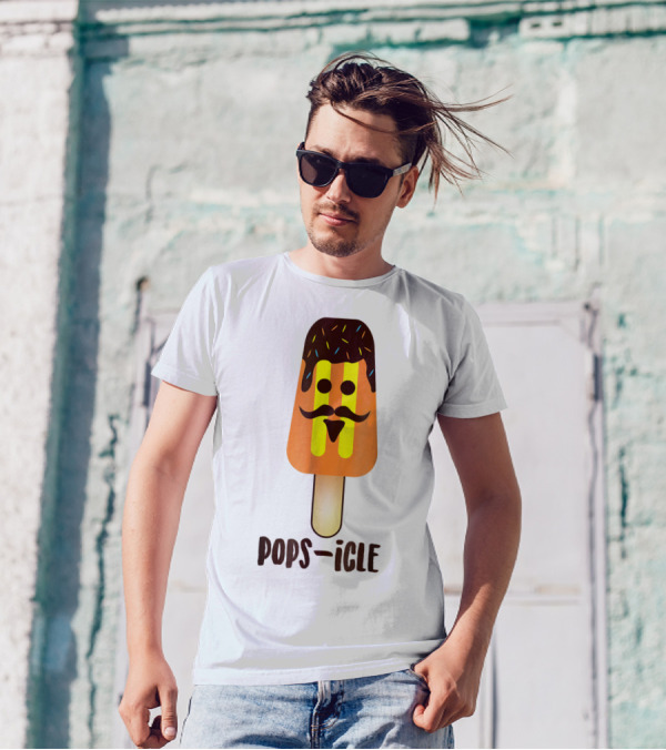 Dad Day Pops-icle Ice Pop Dy Papa54 T-Shirt