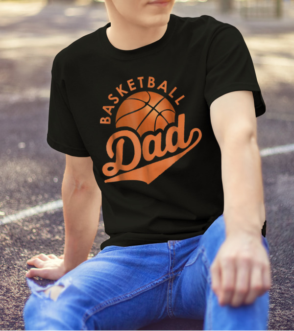 Basketball Dad Funny Father Bball Men46 Sports T-Shirt