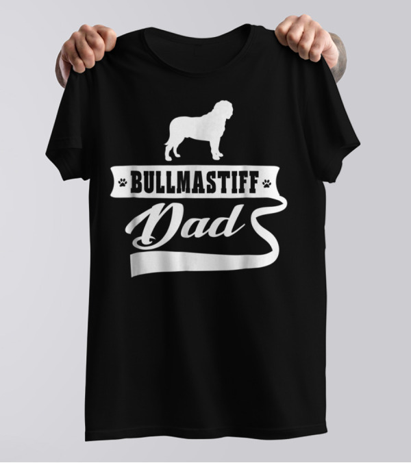 Bullmastiff Dad Dog Mens Animal Dogs T-Shirt