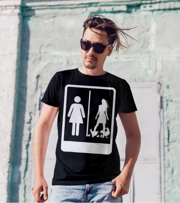 Chicken Dad Funny Rooster My Wife Farmers43 Silhouette Duo With Chickens T-Shirt
