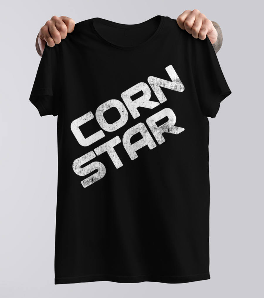 Corn Star Funny Dad Fathers Cornhole Bar Beer Toss Game T-Shirt
