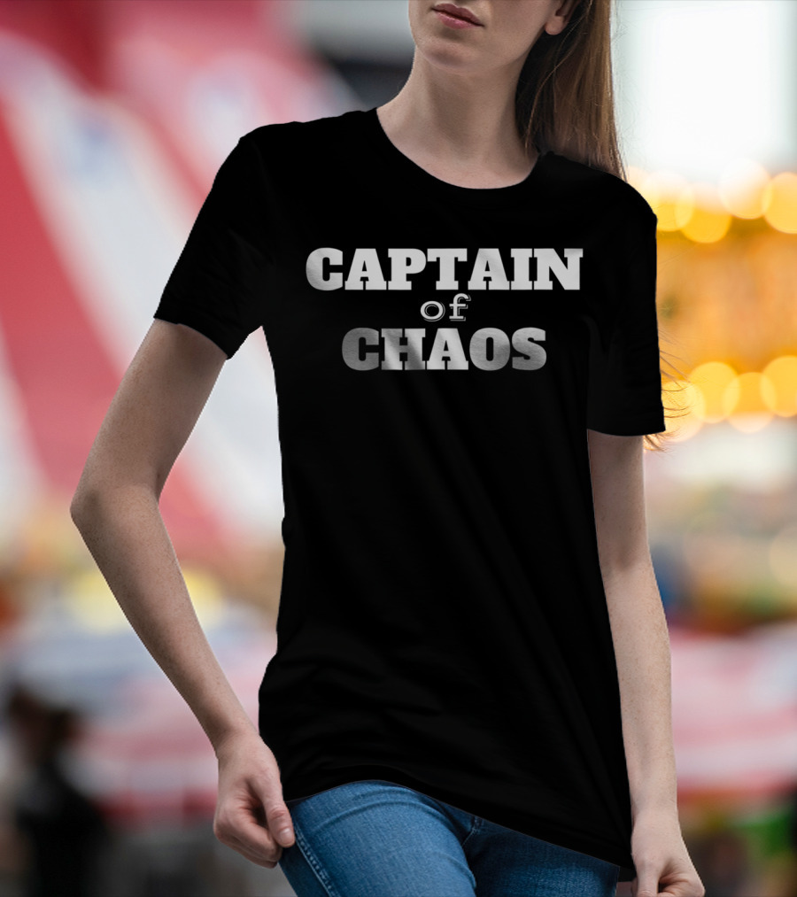 Captain Of Chaos Funny Dad Teacher96 Men T-Shirt