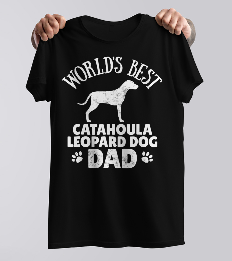 World's Best Catahoula Leopard Dog Dad T-Shirt