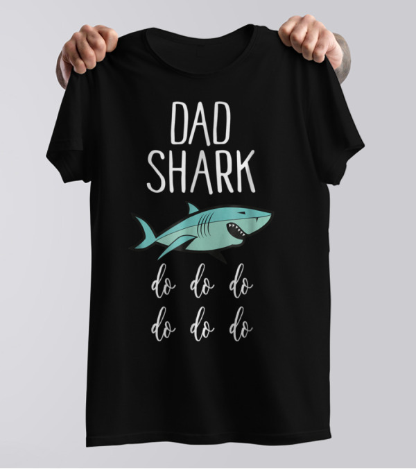 Dad Shark Doo Doo Doo Pregnancy Announcement T-Shirt