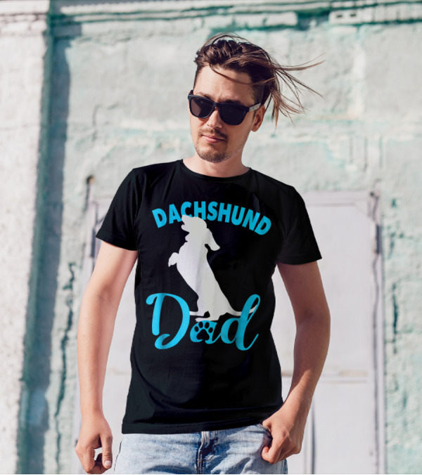 Dachshund Dad Paw Prints T-Shirt