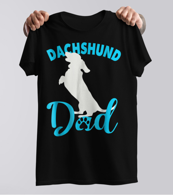 Dachshund Dad Paw Prints T-Shirt