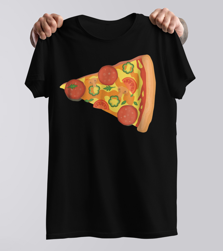 Dad Son Pizza Piece Funny Matching Family 73 Pepperoni Slice T-Shirt