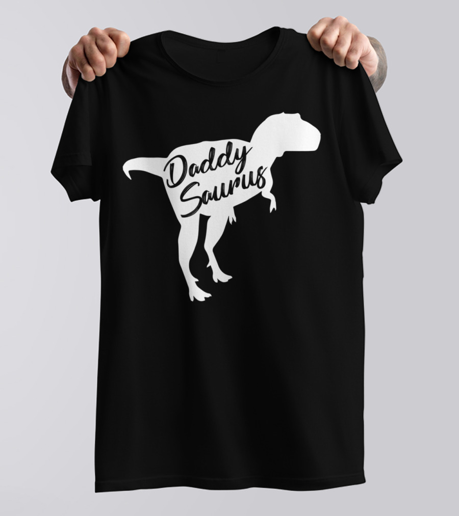 Daddy Saurus Rex By Paparex Amazing Dad52 Dinosaur T-Shirt