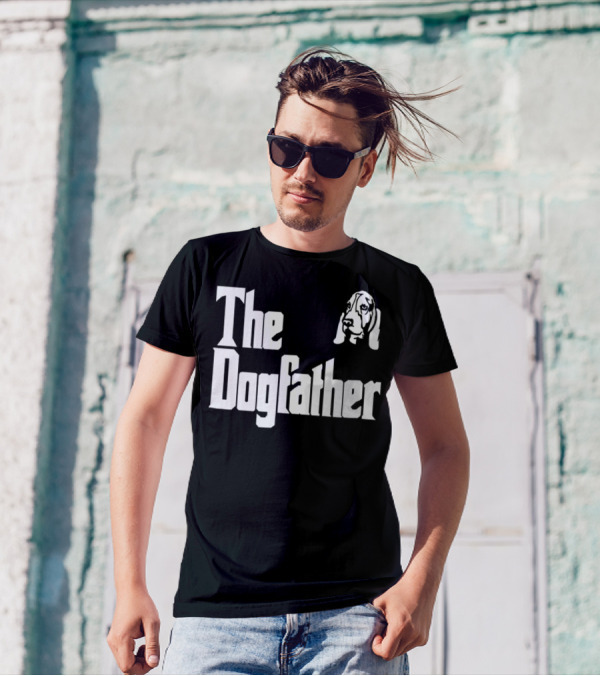 Basset Hound Dad The Dogfather Birthday Gift T-Shirt