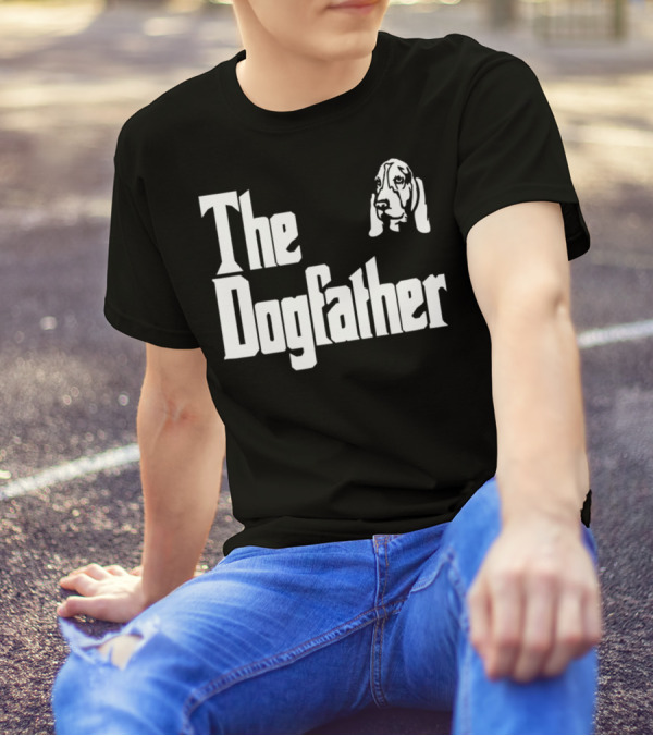 Basset Hound Dad The Dogfather Birthday Gift T-Shirt