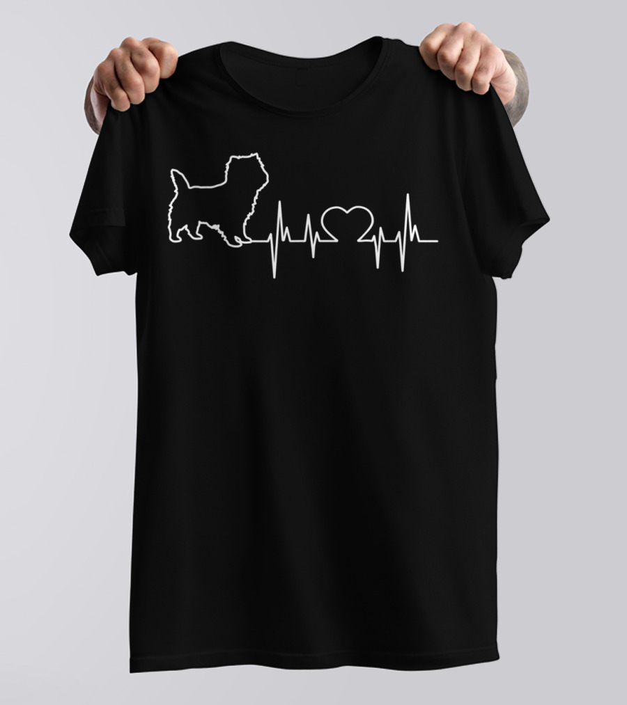 Cairn Terrier Heartbeat Love T-Shirt