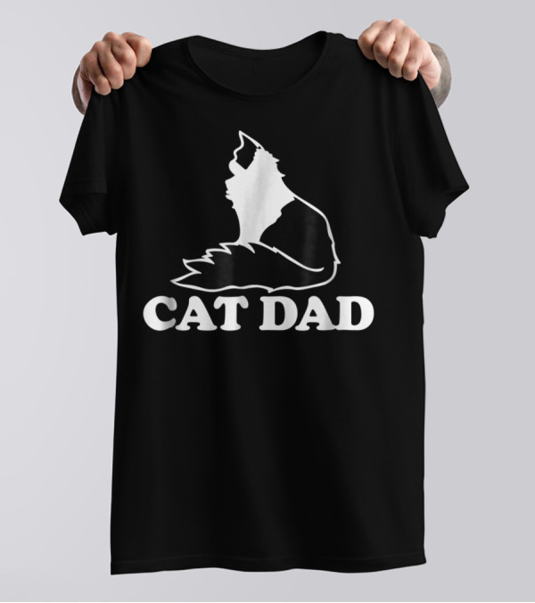 Cat Dad Tuxedo Cat Lovers 36 T-Shirt
