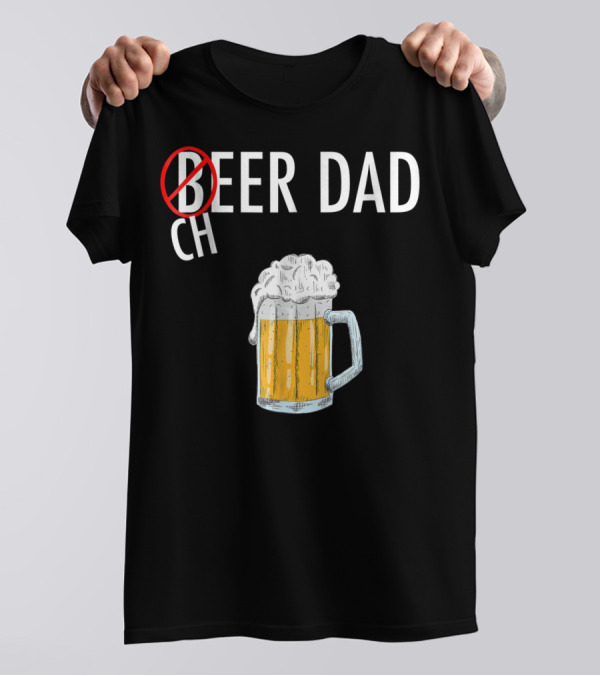 Cheer Dad Beer Cheerleader Father Family Funny T-Shirt