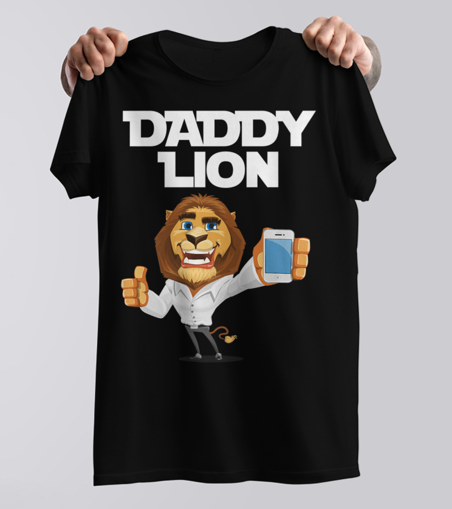 Daddy Lion Daddy Dad Lion Thumbs Up Smartphone T-Shirt