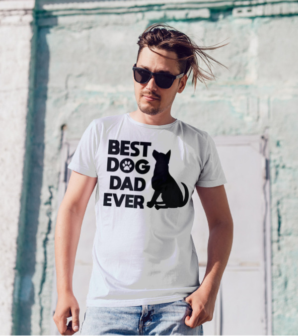 Best Dog Dad Ever Dog Lover Pet Owner Adorable Pets Canine T-Shirt