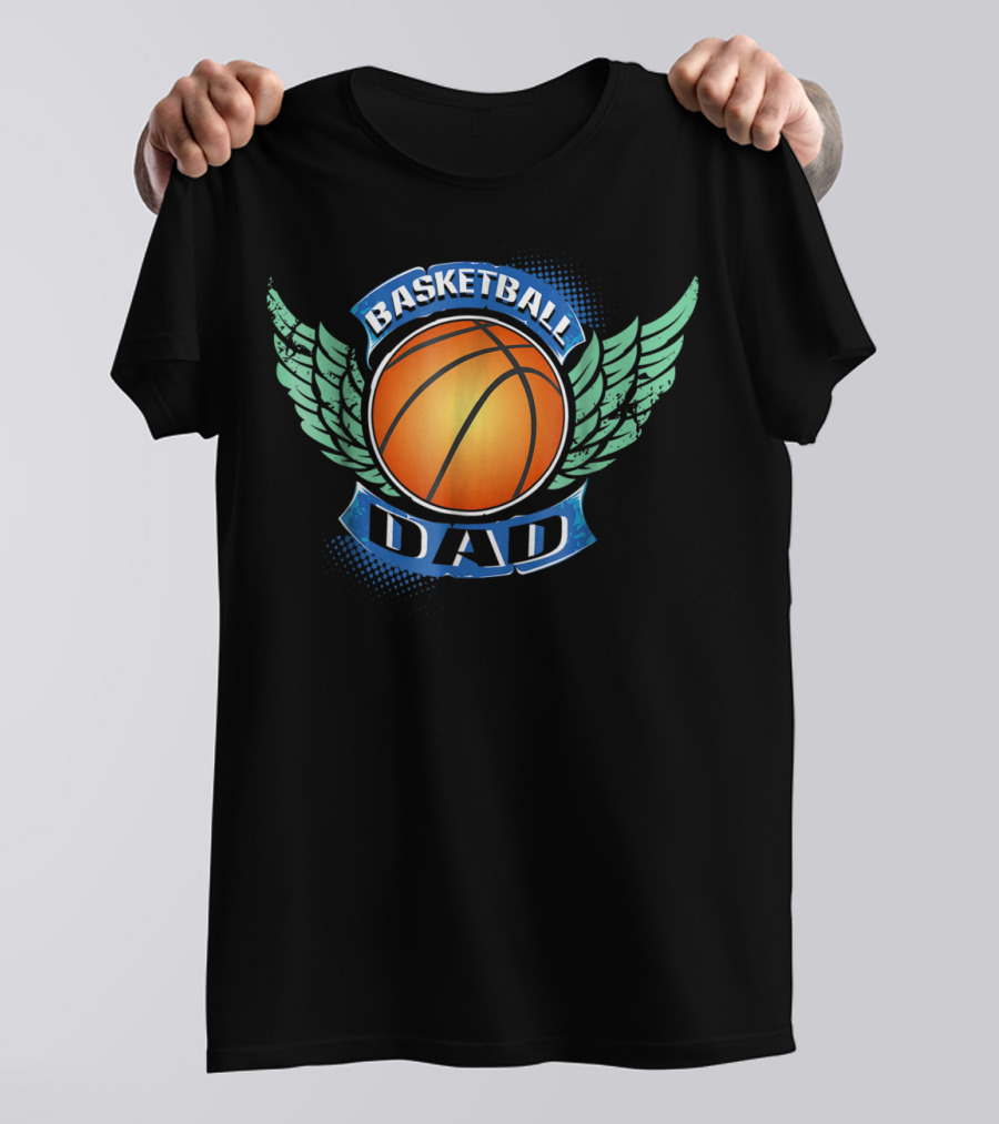 Basketball Dad Wings Basketball T-Shirt