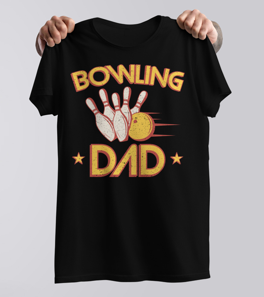 Bowling Dad Vintage Pins Ball86 T-Shirt