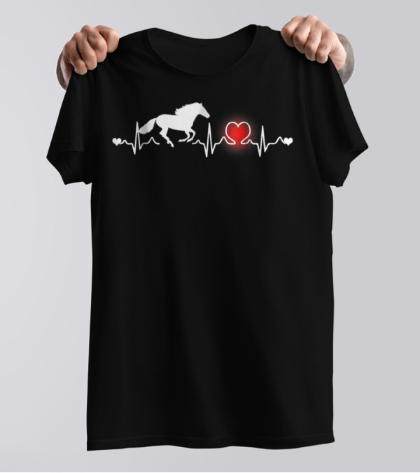 Appaloosa Horse Heartbeat Love Pulse T-Shirt