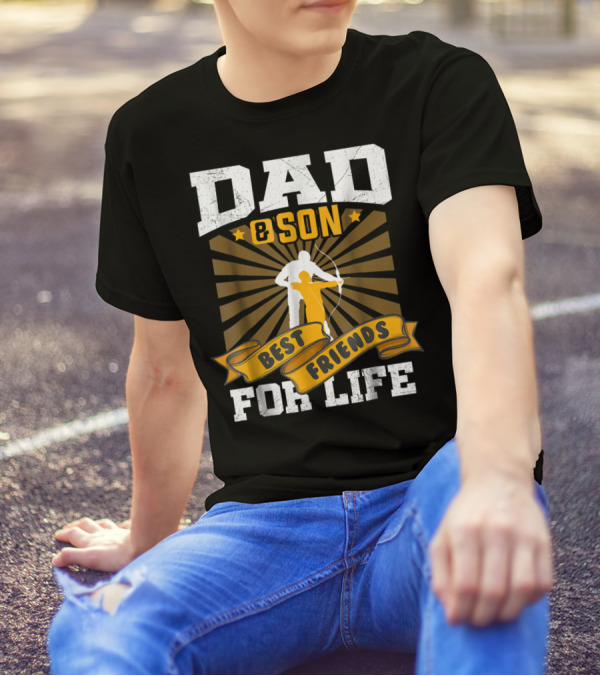 Dad Son Best Friends Archer Life T-Shirt