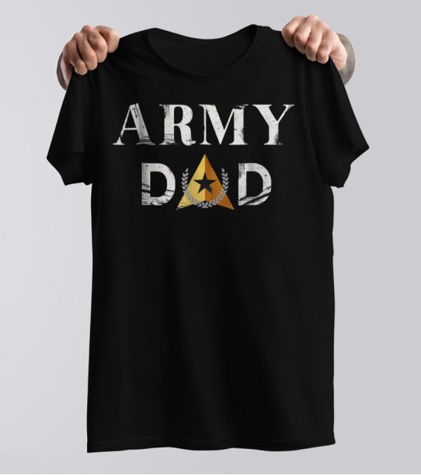 Army Dad Star Laurel Emblem US Army Patriot T-Shirt