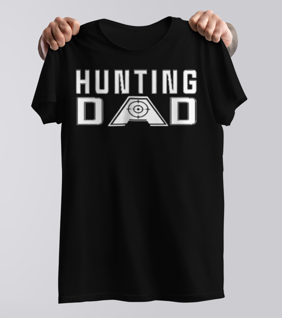 Hunting Dad Target Design For Men T-Shirt