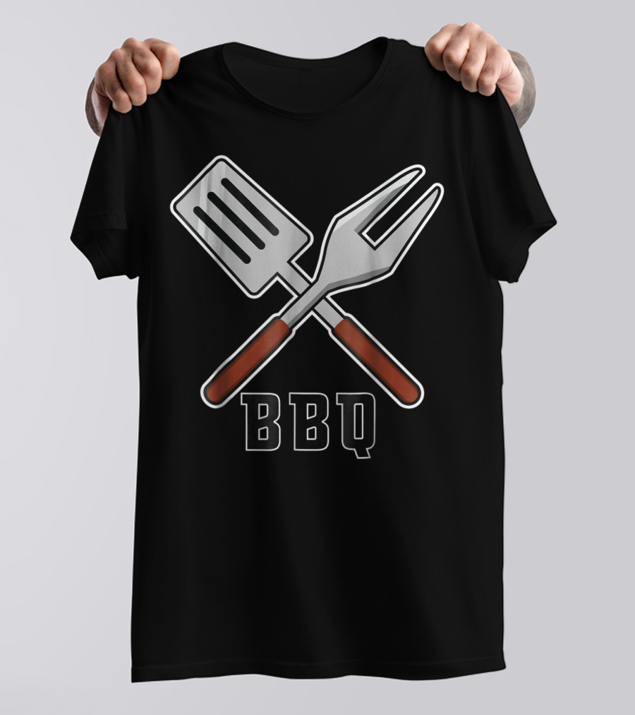 BBQ Pit Master Barbecue Tools Set Grilling Fork Spatula T-Shirt