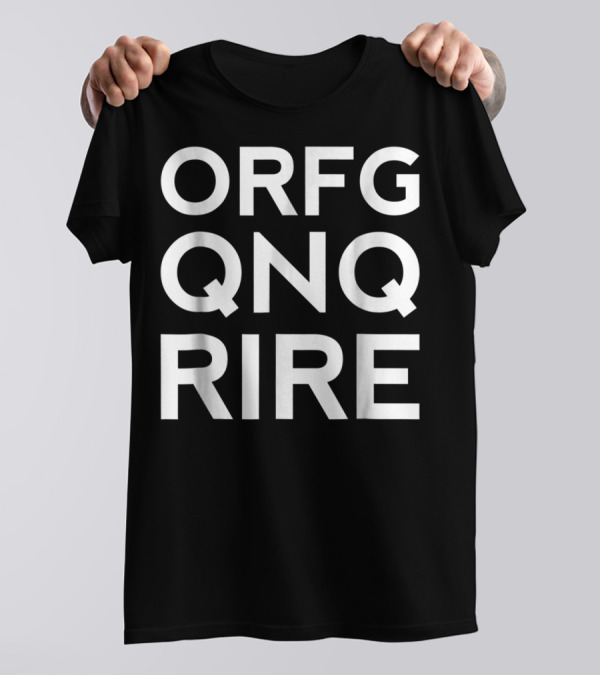 ORFG QNQ RIRE ROT13 GeekNerd Dads White Text65 T-Shirt