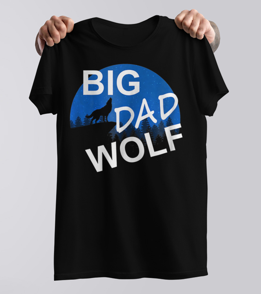 Big Dad Wolf Howling At The Moon 69 T-Shirt