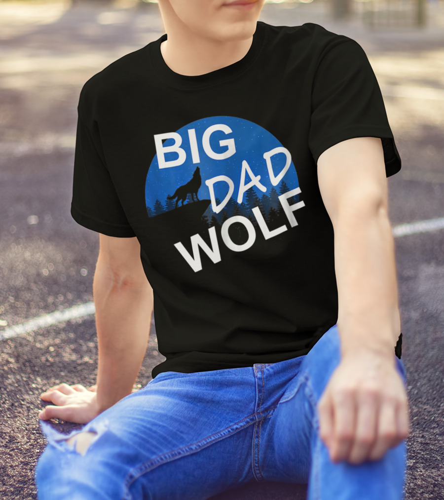 Big Dad Wolf Howling At The Moon 69 T-Shirt