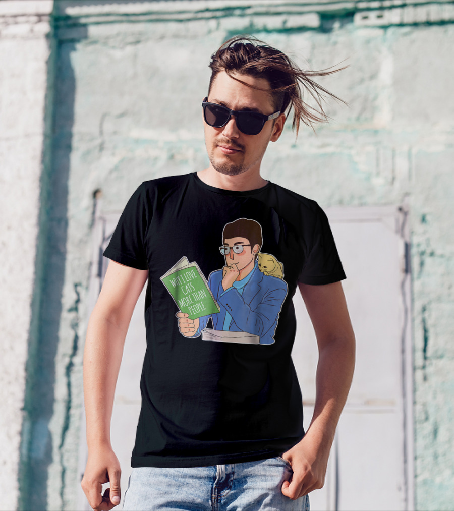 Why I Love Cats More Than People Cat Dad Mens15 T-Shirt
